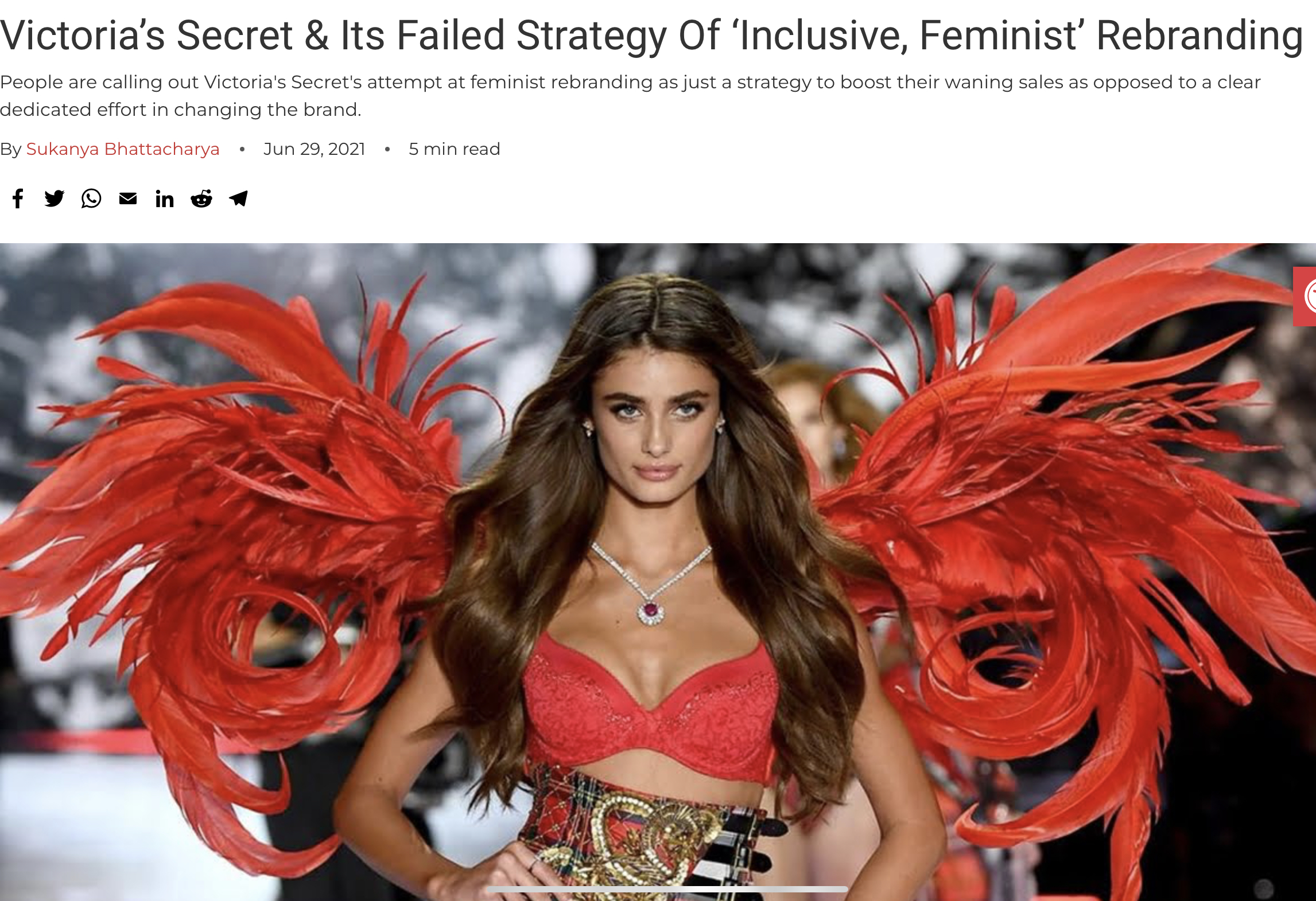 Victoria's Secret & Its Failed Strategy Of 'Inclusive, Feminist